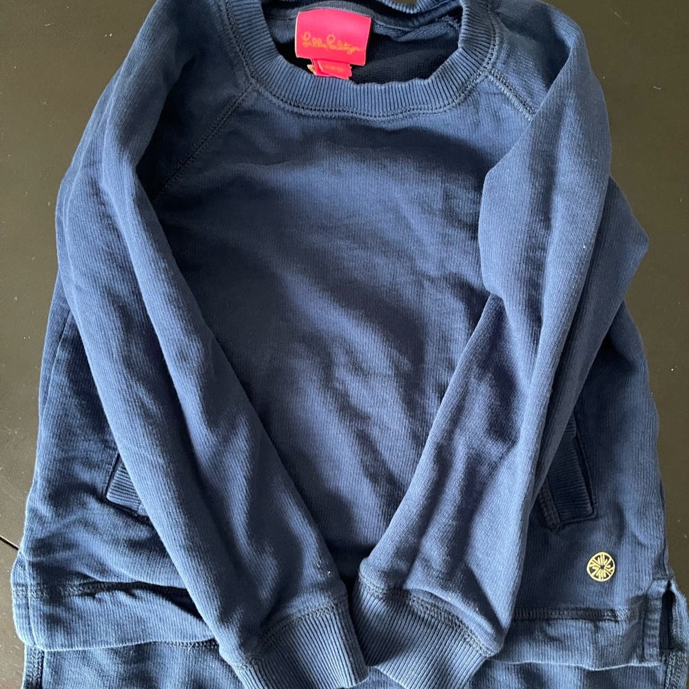 Lilly Pulitzer Navy Beach Comber Sweatshirt